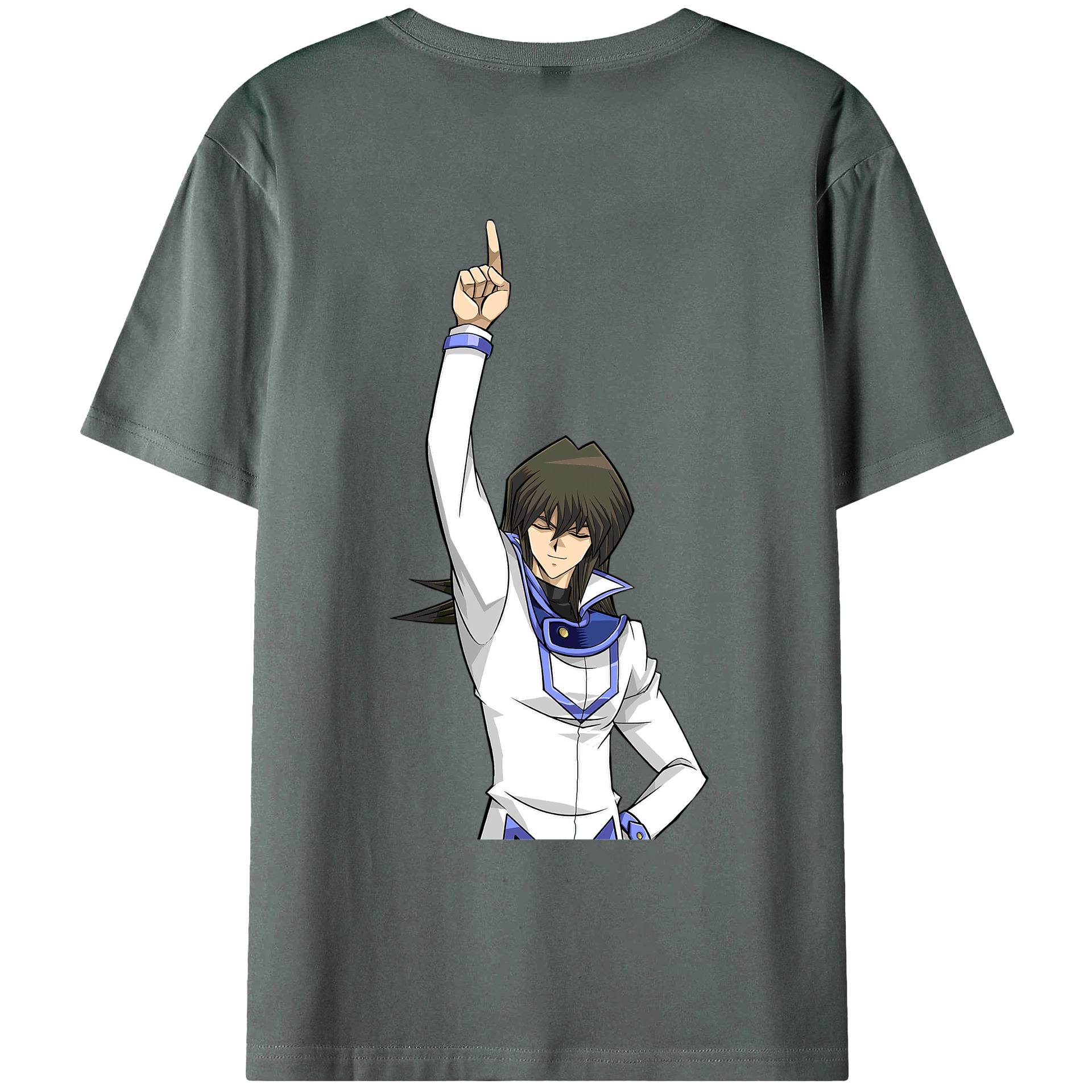 （画像用） 遊☆戯☆王 Yu-Gi-Oh! 綿100％ メンズ半袖Tシャツ（バックプリント） 通気性